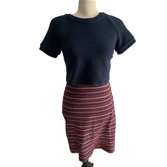 Anthropologie Double Time Dress by Greylin Sz Small Womens Mini Dress Short Sle - Picture 8 of 11